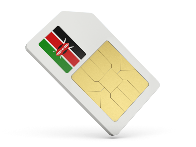 Sim card icon. Download flag icon of Kenya at PNG format