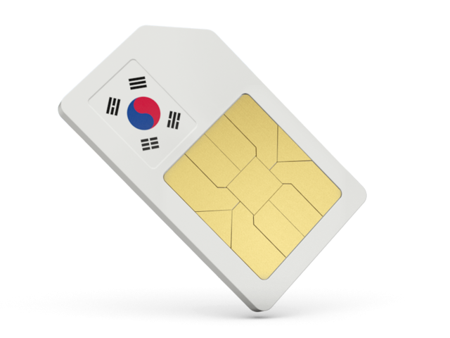 Sim card icon. Download flag icon of South Korea at PNG format