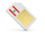 Lebanon. Sim card icon. Download icon.