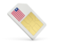 Liberia. Sim card icon. Download icon.