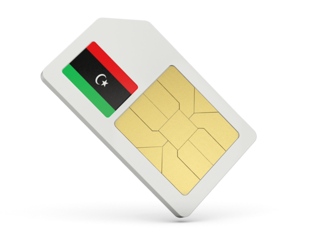 Sim card icon. Download flag icon of Libya at PNG format