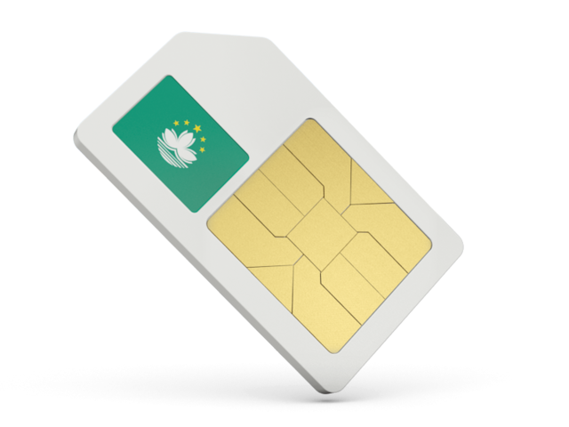 Sim card icon. Download flag icon of Macao at PNG format