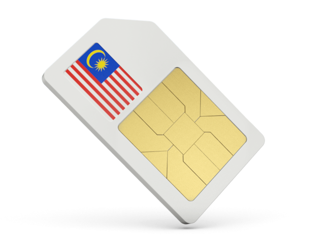 Иконка сим-карты. Скачать флаг. Малайзия