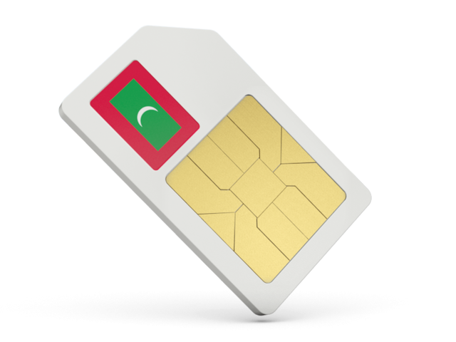 Иконка сим-карты. Скачать флаг. Мальдивы