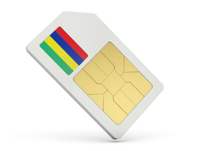 Sim card icon. Download flag icon of Mauritius at PNG format