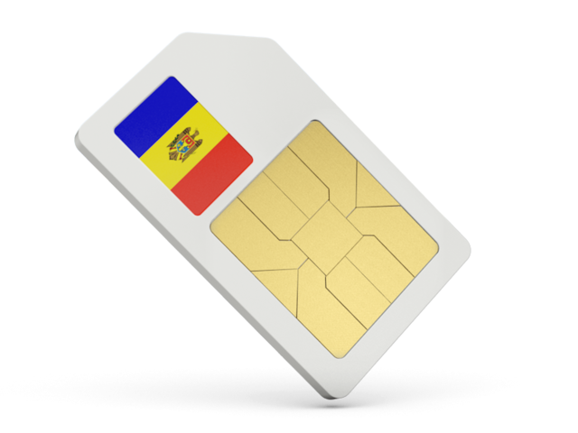 Sim card icon. Download flag icon of Moldova at PNG format