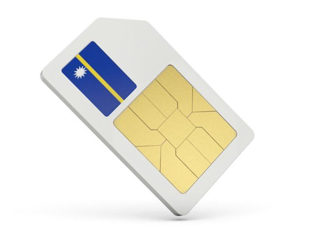 Sim card icon. Download flag icon of Nauru at PNG format
