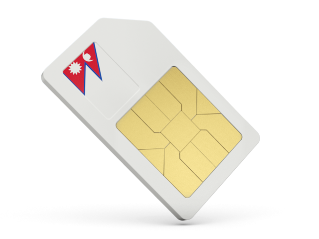 Sim card icon. Download flag icon of Nepal at PNG format