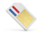 Netherlands. Sim card icon. Download icon.