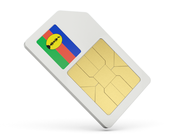 Sim card icon. Download flag icon of New Caledonia at PNG format