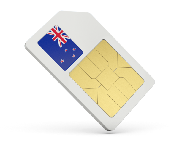 Sim card icon. Download flag icon of New Zealand at PNG format