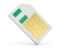 Nigeria. Sim card icon. Download icon.