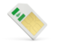 Norfolk Island. Sim card icon. Download icon.