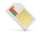 Oman. Sim card icon. Download icon.