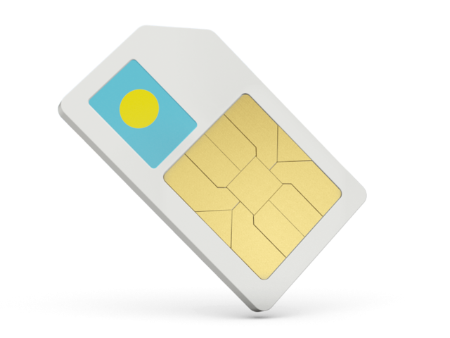 Sim card icon. Download flag icon of Palau at PNG format
