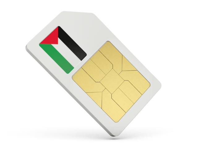 Sim card icon. Download flag icon of Palestinian territories at PNG format