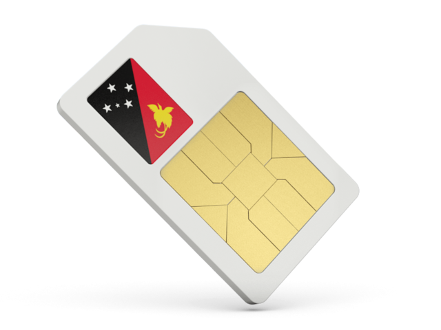 Sim card icon. Download flag icon of Papua New Guinea at PNG format