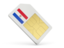 Paraguay. Sim card icon. Download icon.