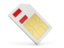 Peru. Sim card icon. Download icon.