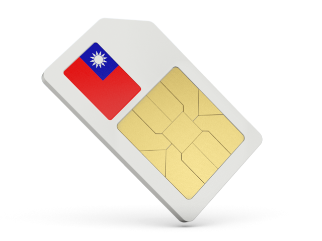 Sim card icon. Download flag icon of Taiwan at PNG format