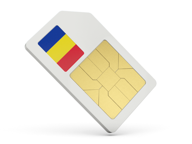 Sim card icon. Download flag icon of Romania at PNG format