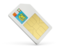 Saint Pierre and Miquelon. Sim card icon. Download icon.