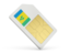 Saint Vincent and the Grenadines. Sim card icon. Download icon.