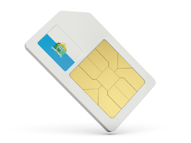 Sim card icon. Download flag icon of San Marino at PNG format