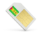 Sao Tome and Principe. Sim card icon. Download icon.