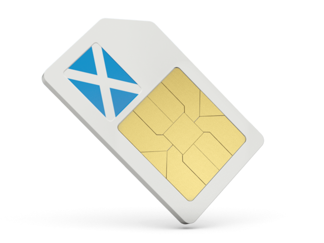 Sim card icon. Download flag icon of Scotland at PNG format