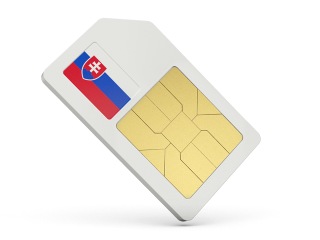 Sim card icon. Download flag icon of Slovakia at PNG format