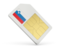 Slovenia. Sim card icon. Download icon.