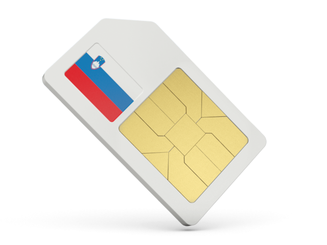 Sim card icon. Download flag icon of Slovenia at PNG format