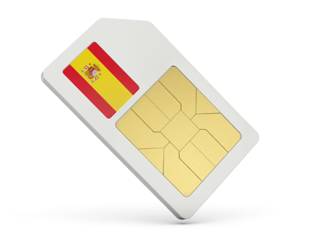 Sim card icon. Download flag icon of Spain at PNG format