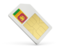 Sri Lanka. Sim card icon. Download icon.