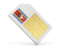 Swaziland. Sim card icon. Download icon.