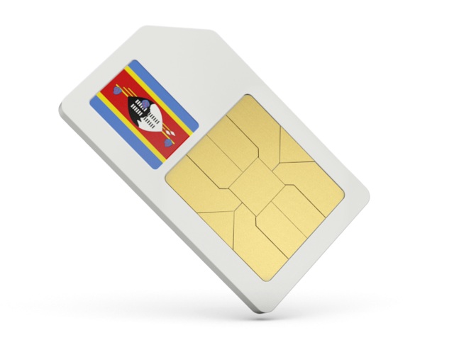 Sim card icon. Download flag icon of Swaziland at PNG format