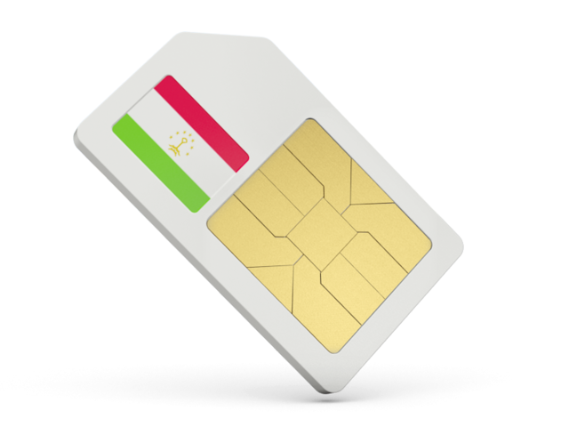 Sim card icon. Download flag icon of Tajikistan at PNG format