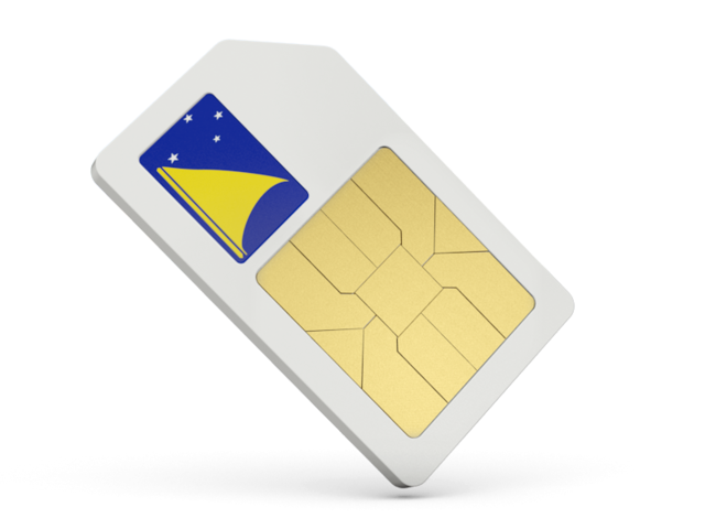 Sim card icon. Download flag icon of Tokelau at PNG format