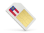 Flag of state of Georgia. Sim card icon. Download icon