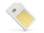 Flag of state of Illinois. Sim card icon. Download icon