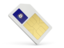 Flag of state of Kentucky. Sim card icon. Download icon