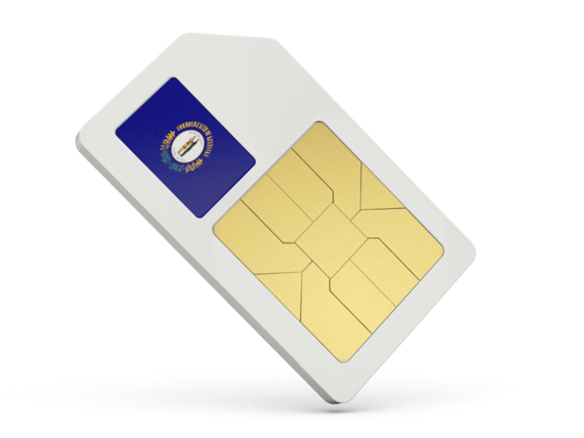 Sim card icon. Download flag icon of Kentucky