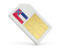 Flag of state of Mississippi. Sim card icon. Download icon