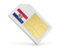 Flag of state of Missouri. Sim card icon. Download icon