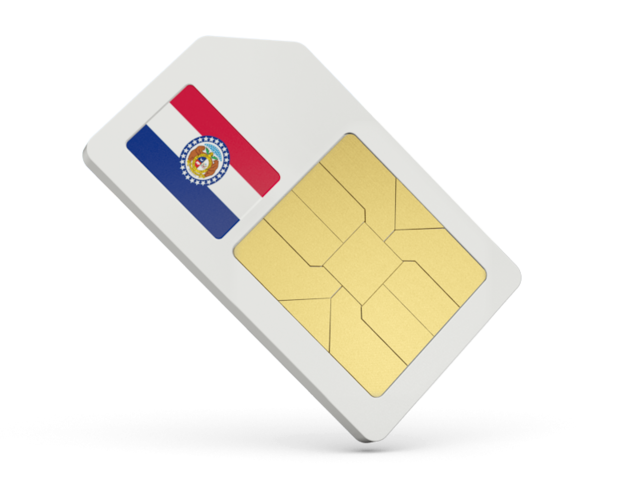 Sim card icon. Download flag icon of Missouri