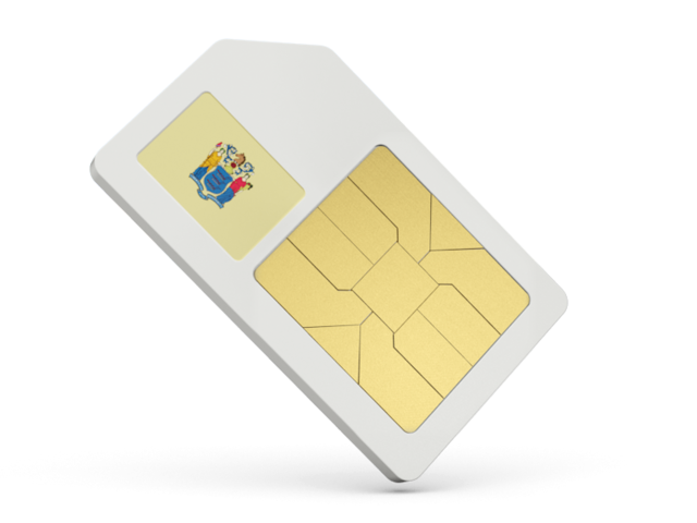 Sim card icon. Download flag icon of New Jersey