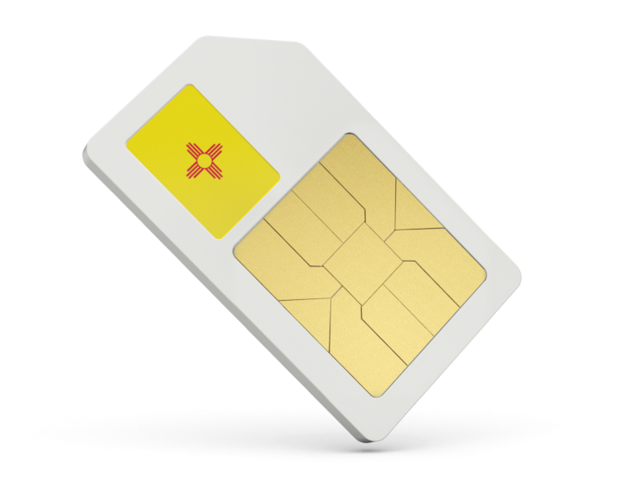 Sim card icon. Download flag icon of New Mexico