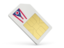 Flag of state of Ohio. Sim card icon. Download icon