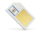 Flag of state of West Virginia. Sim card icon. Download icon